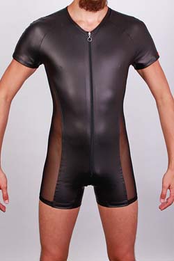 FunBoy Tll Pantbody in Leder-Optik