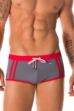 JOR Bade Sport Boxer Gray-Red