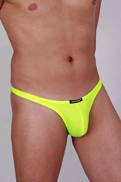 Joe Snyder Bade Capri Bikini Slip Polyester Neon-Gelb
