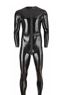 LATE X Latex Overall mit Fu und 3-Wege-Zip