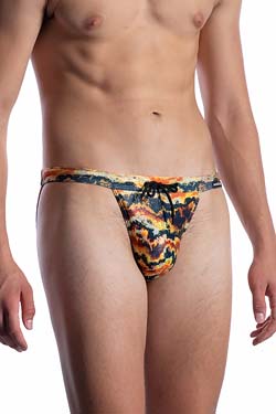 MANSTORE Bade Micro Tanga M2061 Gold/Schwarz