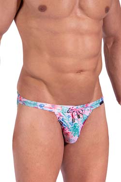 MANSTORE Bade Micro Tanga M2379 Pink Flower