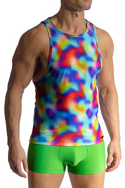 MANSTORE Bade Tank Top M2474 CSD Rainbow