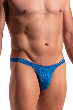 MANSTORE Bade Tower String M2284  print blau