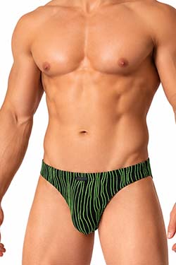 MANSTORE Hip Brief M2615 Black/Lime