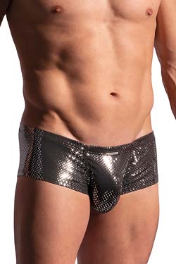 MANSTORE Hot Pants M2228 Schwarz/Silber