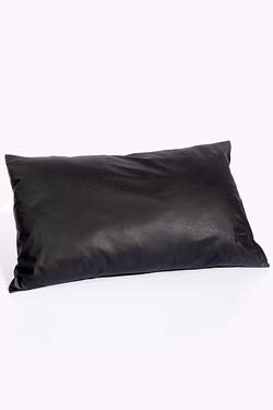MANSTORE Kissen - Pillow M2381 Schwarz Leder-Optik