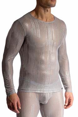 MANSTORE Long Sleeves M2464 Silver