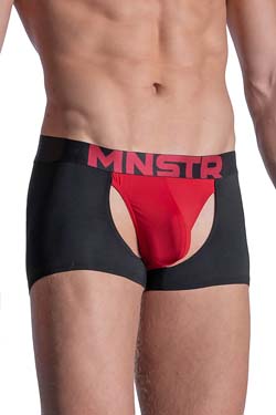 MANSTORE M2103 Chaps Pants Schwarz/Rot