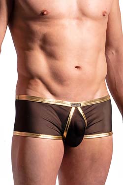 MANSTORE M2238 Tarzan Hot Pants Schwarz-Gold