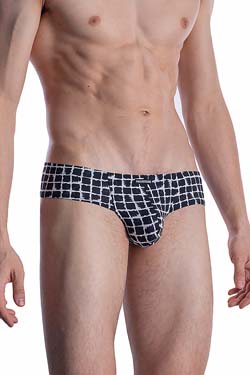 MANSTORE M800 Cheeky Brief Wei/Schwarz