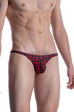 MANSTORE M800 Low Rise Brief Rot/Schwarz