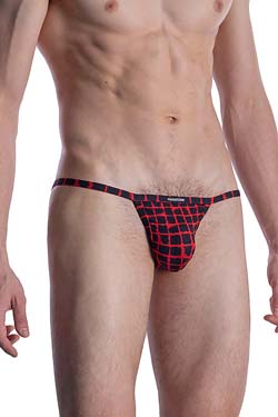 MANSTORE M800 Ultra Tanga Rot/Schwarz