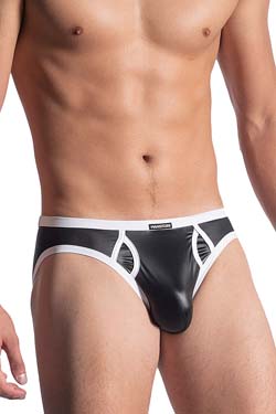 MANSTORE M816 Retro Brief Schwarz-Wei