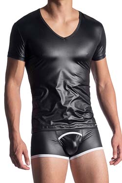 MANSTORE M816 V-Neck Tee Low Schwarz