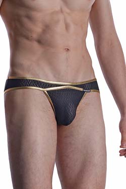 MANSTORE Micro Brief M2008 Schwarz/Gold