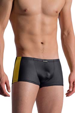 MANSTORE Micro Pants M758 Schwarz-Gelb