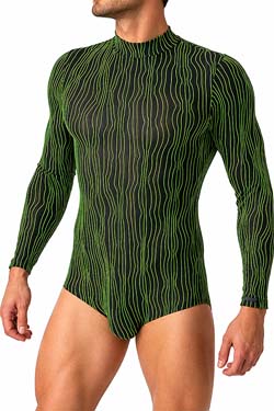 MANSTORE Pullover Body M2615 Black/Lime