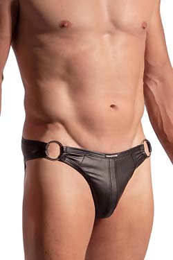 MANSTORE Shape Brief M2289 Schwarz Leder-Optik