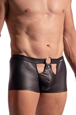 MANSTORE Shape Pants M2289 Schwarz Leder-Optik