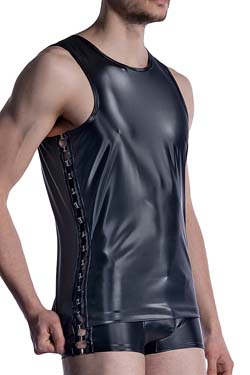 MANSTORE Slim Tank M2007 Schwarz Lack-Optik