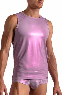 MANSTORE Slim Tank M2198 Wei/Pink