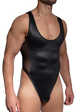 MANSTORE String Body M2484 Schwarz Mesh