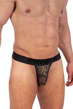 MANSTORE String Tanga M2337 Schwarz/Gold