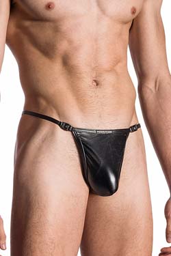 MANSTORE Stripper GoGo String M107 in Lack, Latex Optik