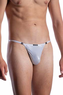 MANSTORE Stripper GoGo String M2057 Silver