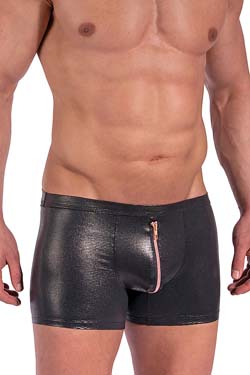 MANSTORE Zipped Pants M2369 Schwarz Leder-Optik