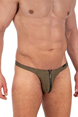 MANSTORE Zipped String M2336 Olive/Schwarz