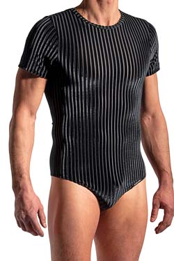 MANSTORE luxury String Body M2242 Black-Velvet