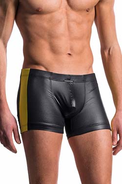 MANstore Hip Boxer M604 Schwarz-Gelb