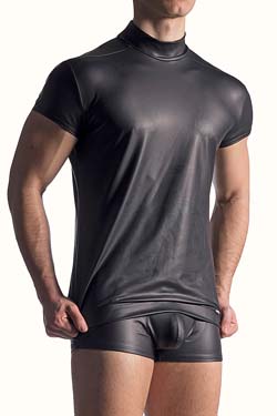 Herren Unterhemd MANstore M510 Brando Shirt Leder-Optik