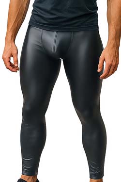 MANstore Tight Leggings M510 Leder-Optik