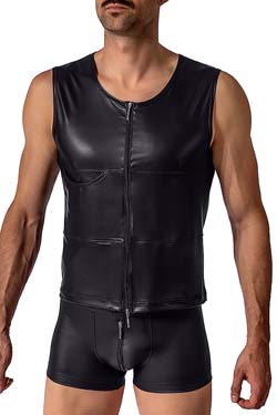 MANstore Zipped Vest M510 Leder-Optik