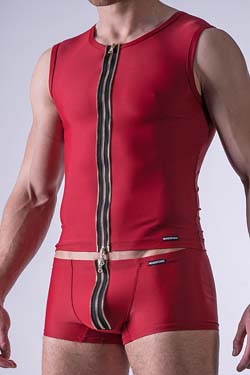 MANstore Zipped Vest M524 Rot