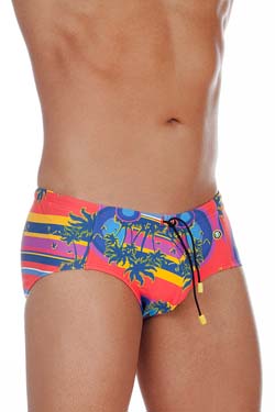 MUNDO UNICO Badehose Playa Orange