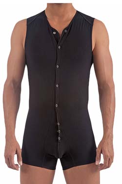 MUNDO UNICO Herren Body, Schwarz