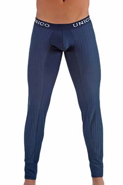 MUNDO UNICO lange Unterhose  Long John Marine Blau