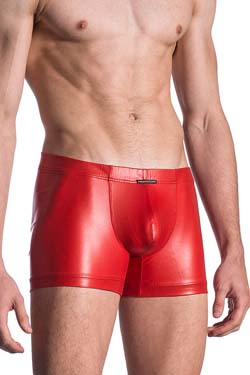 Manstore Hip Boxer M510 Tabasco Leder-Optik