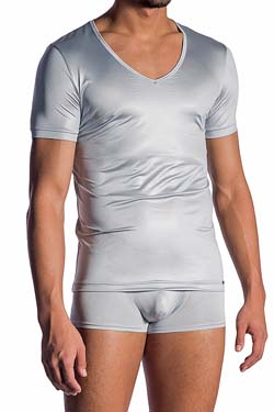 Herren Unterhemd Olaf Benz V-neck low RED 1804 Silver