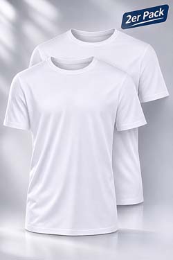 Olaf Benz T-Shirt RED1010 Doppelpack Wei�