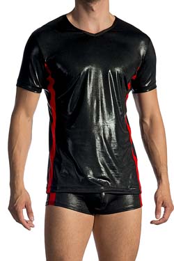 Herren Unterhemd Olaf Benz Wetlook V-Neck RED 1771