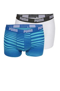 PUMA Short Boxer Stripe -Skydiver- doppelpack