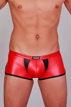 Robinson Sprinter Leder Optik Rot-Schwarz