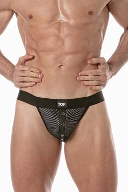 TOF Paris 3D Snap Jockstrap Silver