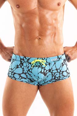 TOF Paris Bade MiniPants Blue Print