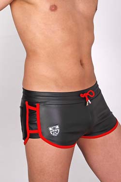 TOF Paris Cruise Delux Shorts Schwarz-Rot